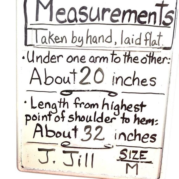 J. Jill M placed print red white blue multi floral soft tunic short sleeve - Picture 9 of 9